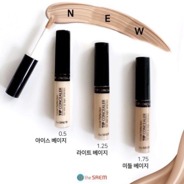 Che Khuyết điểm The Saem Cover Perfection Tip Concealer Shopee