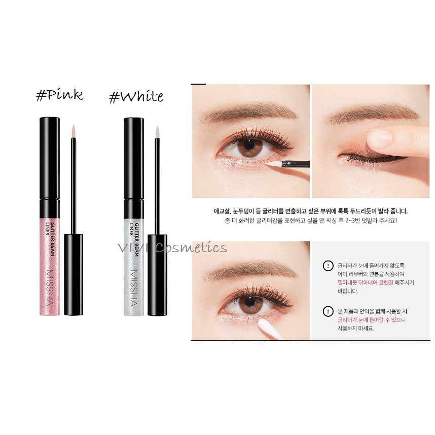 HÀNG SALE 70% Nhũ viền mắt dưới Missha Glitter Beam Liner | BigBuy360 - bigbuy360.vn