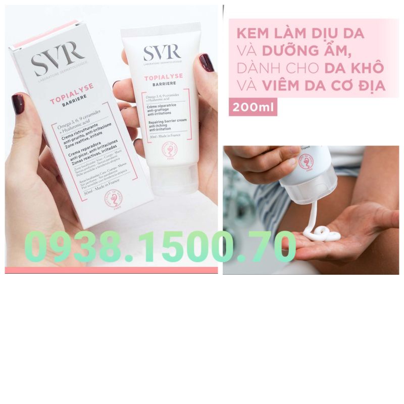 KEM DƯỠNG ẨM SVR Topialyse Barrier Cream 50ml