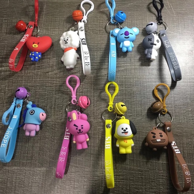 Móc khoá BT21 3D phát âm thanh