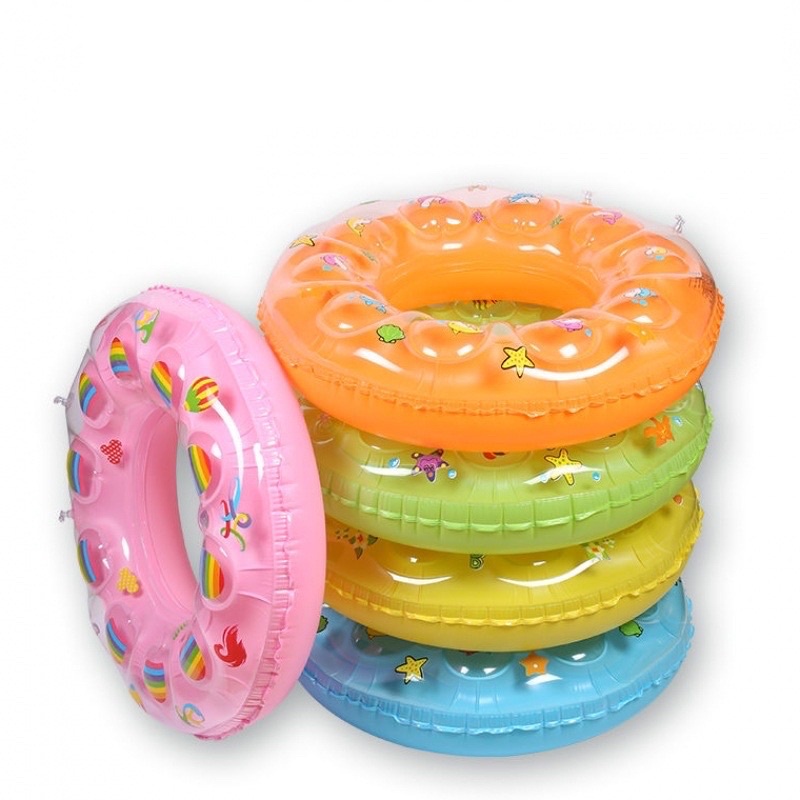 Phao bơi tròn 2 lớp dày dặn cho bé tập bơi an toàn