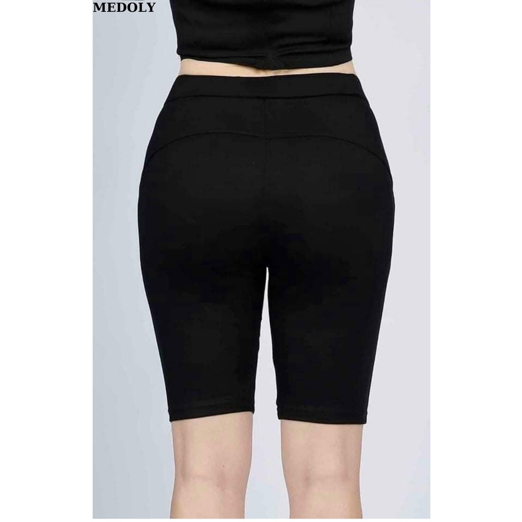 legging đùi vải thun co giản siêu hót FREESIZE>60KG | BigBuy360 - bigbuy360.vn