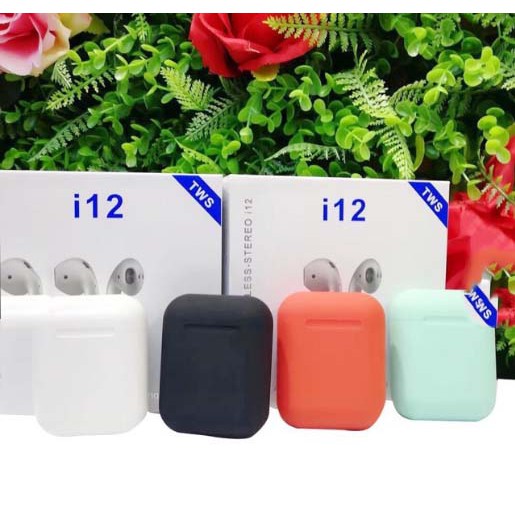 [Nhập Mã Giảm Gía Liền Tay] Tai nghe Bluetooth I12 có cảm biến vân tay, chống ồn, thiết kế Airpods hiện đại.