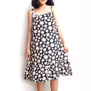 Xả Hàng Váy Hoa Nhí, Đầm Babydoll Hoa Cúc