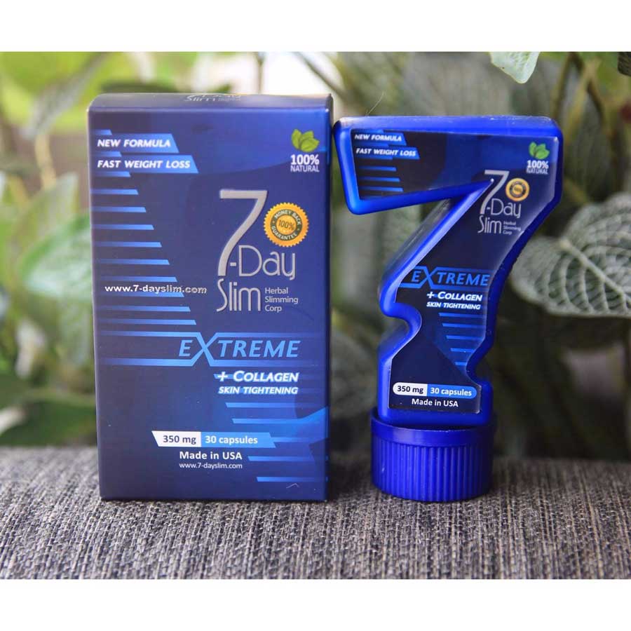 [5 VIÊN DÙNG THỬ] Giảm cân 7 Day Slim nhập khẩu Mỹ (USA) - Hiệu quả cho người có cơ địa khó, đã dùng nhiều loại ko giảm#