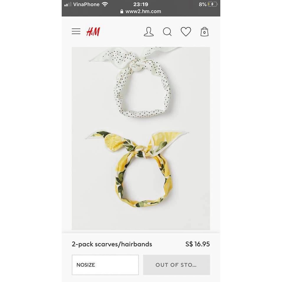 Khăn Lụa turban hair band H-M xuất dư chuẩn xịn nhiều màu sắc cực yêu XanhHouse