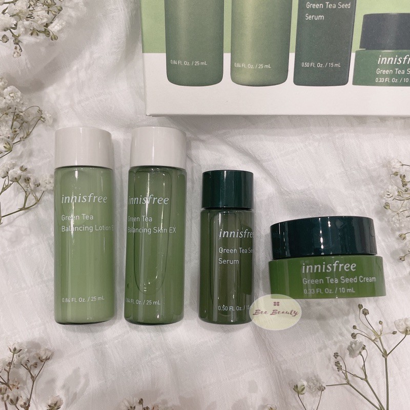 Sample Bộ Dưỡng Trà Xanh Innisfree Green Tea Special Kit Mini