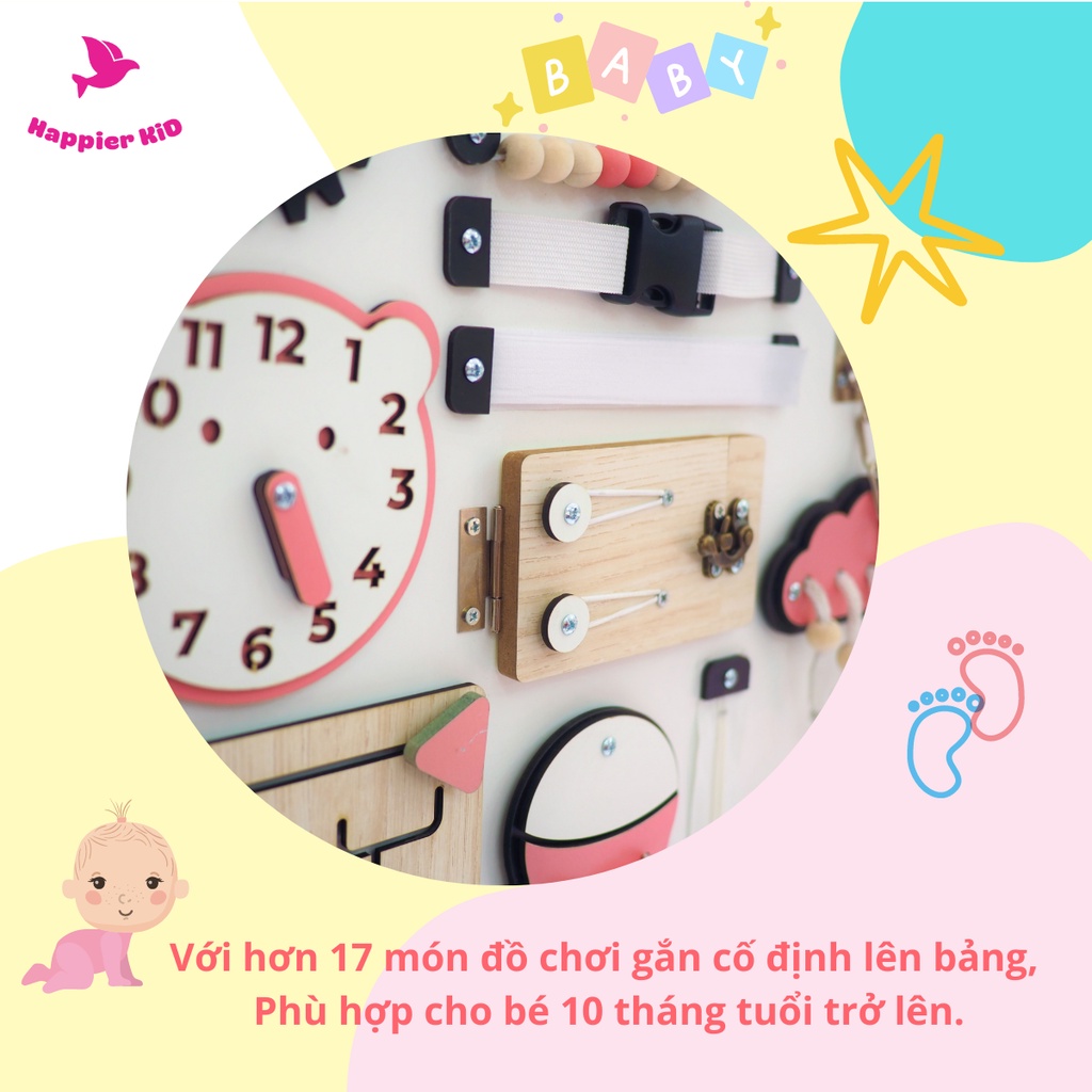 Busy board bảng bận rộn Lalala baby - hình con vật dễ thương - giúp trẻ phát triển toàn diện