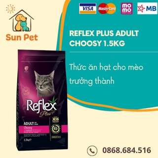 Thức ăn cho mèo kén ăn Reflex Plus Adult Cat Food Choosy Salmon