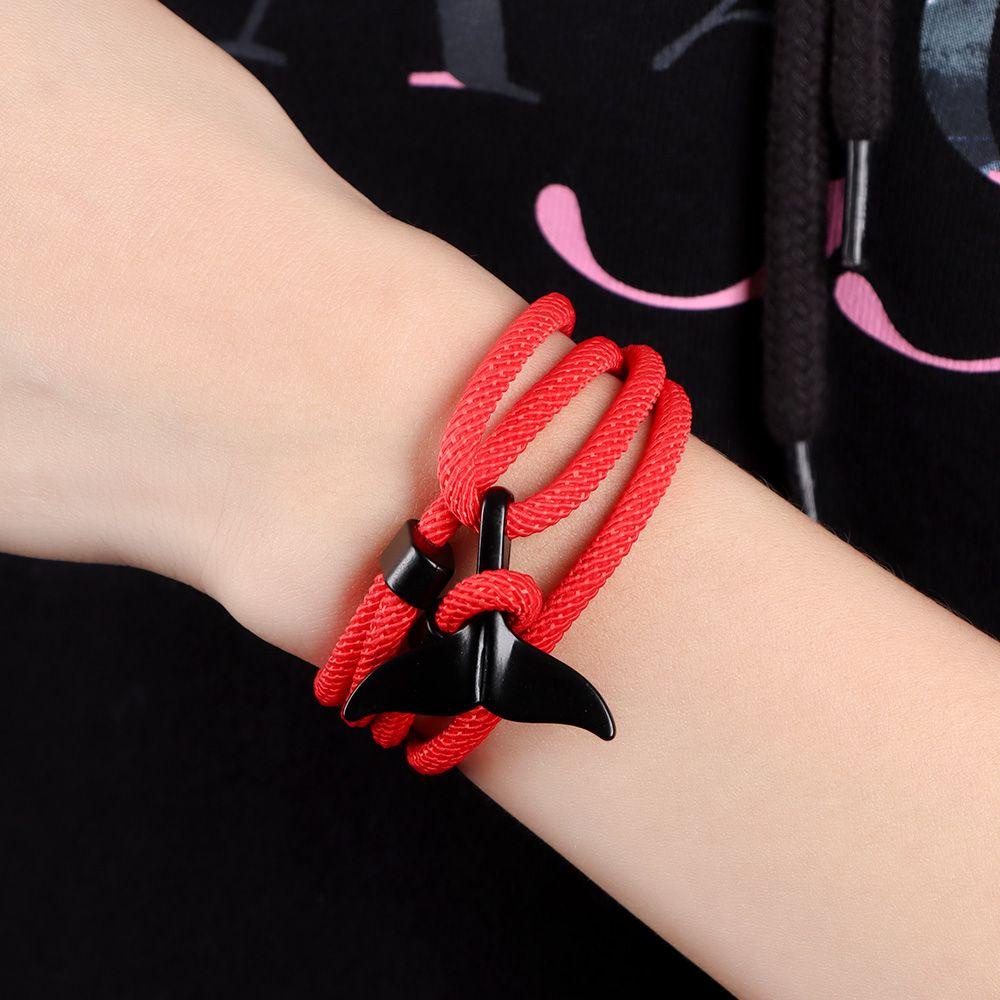 Vòng Đeo Tay Sinh Tồn Màu Đen Bằng Thép Không Gỉ