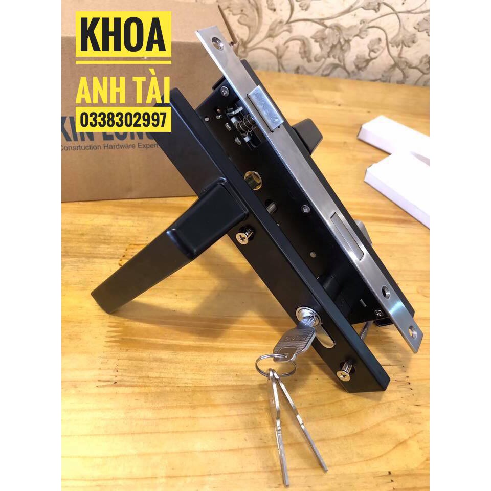 Khoá tay gạt cửa nhôm Kinlong lắp hệ Việt pháp 4500, PMA, hệ 700, hệ 1000, sắt hộp 3x6, sắt hộp 4x8