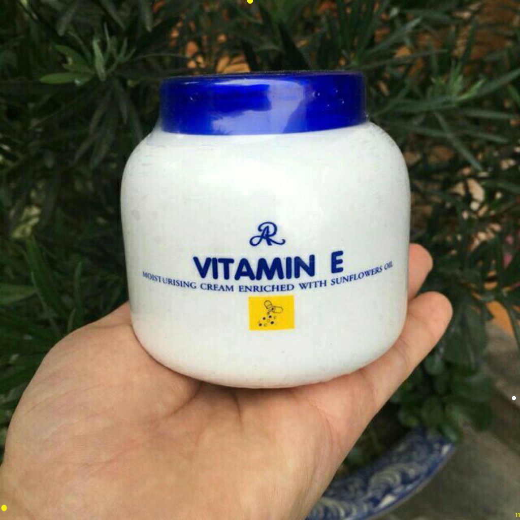 Kem dưỡng da vitamin E Aron Thái 200ml, kem dưỡng ẩm cấp nước chống nứt nẻ da toàn thân, chân , tay, mặt MTE