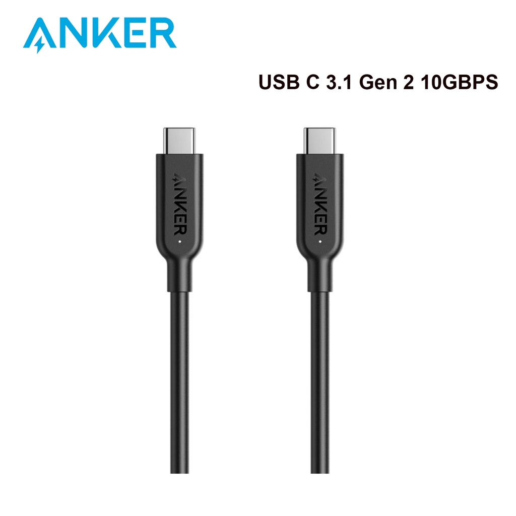 Cáp Anker PowerLine 2 Type C to C 100W 5A 3.1 Gen 2 sạc nhanh PD 3.0 A8485 truyền dữ liệu 10Gbps tốc độ cao hình ảnh 4k
