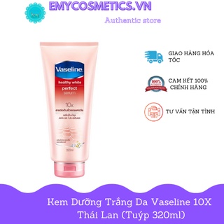 Kem dưỡng vaseline 10x thái lan trắng da tuýp 320ml