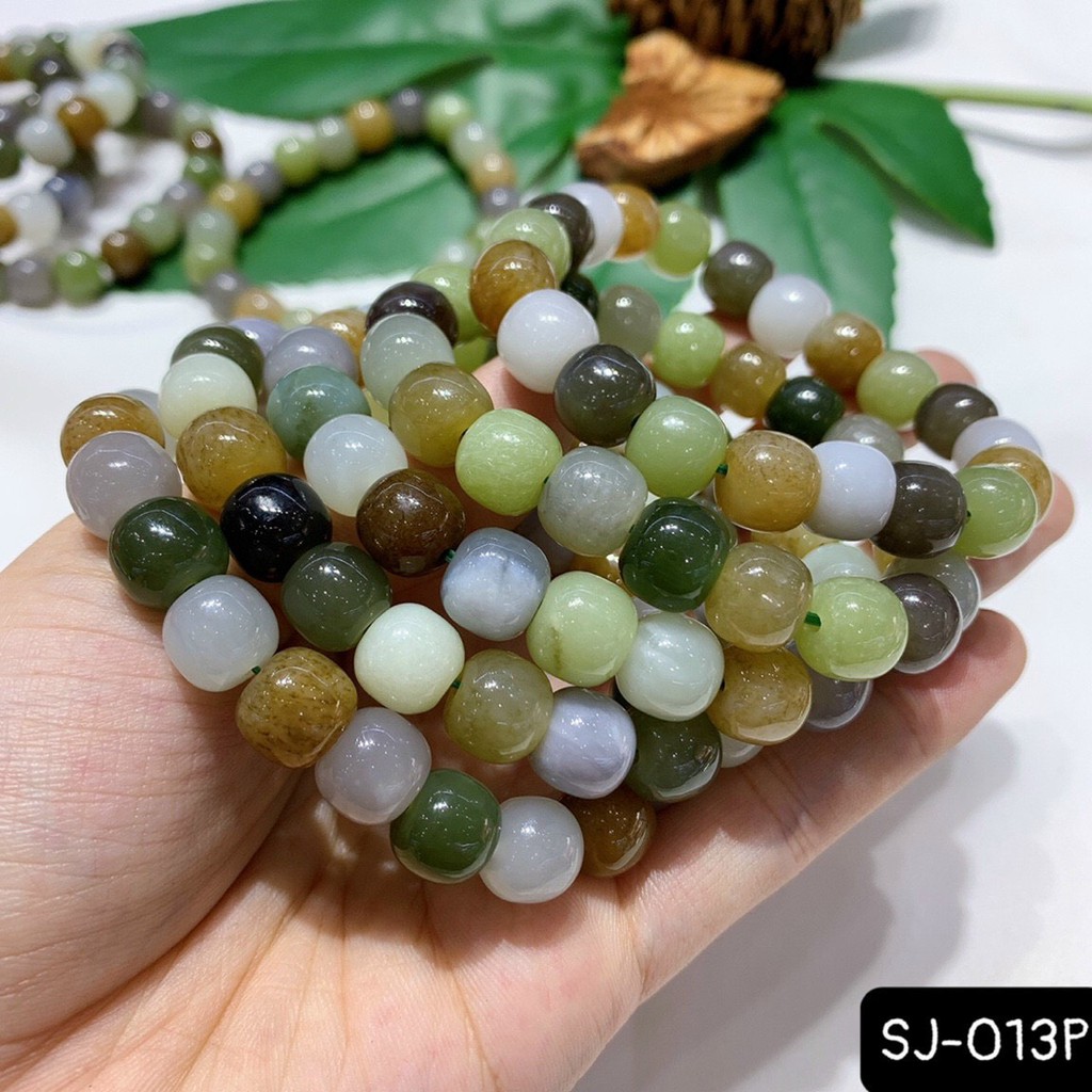 Vòng Tay Cẩm Th-ạch Mix Hàng Loại A Đẹp Xinh Dễ Thương 9*10mm