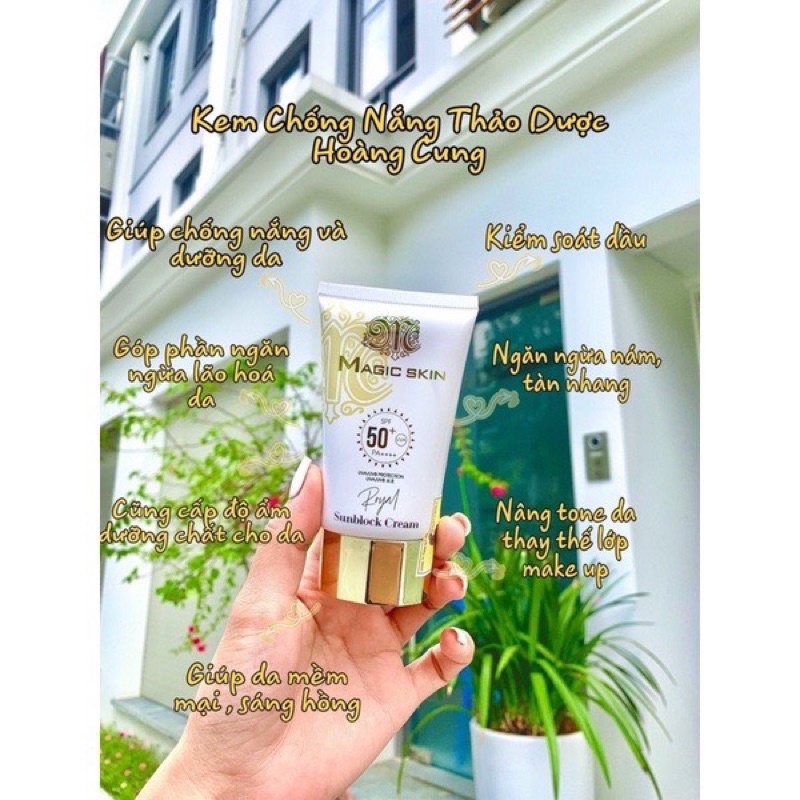 KEM CHỐNG NẮNG ROYAL SUNBLOCK CREAM MAGIC SKIN 50+