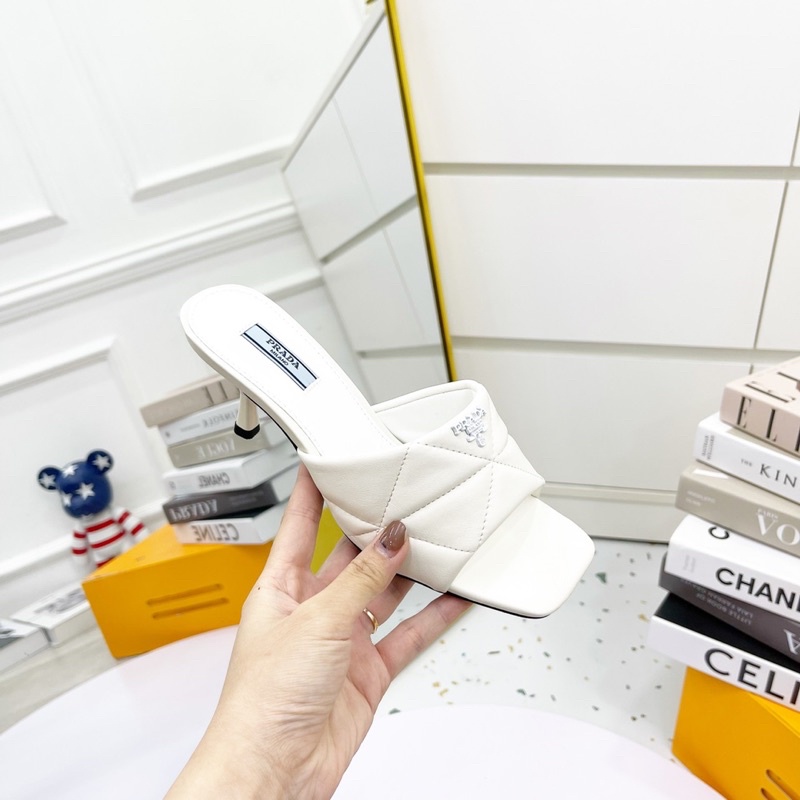 Guốc prd quai ngang trần chỉ gót nhọn fullbox