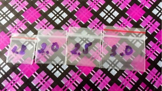 100 Cái  Túi zip size mini