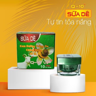 KEM DƯỠNG TRẮNG DA CHỐNG NẮNG (10 tác dụng ) Q10 SỮA DÊ ỐC DÊ 40g