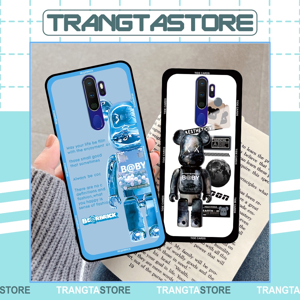 Ốp Oppo A5 2020 / A9 2020 / A11 2020 in hình gấu Bearbrick,Mountain,xanh,đen,đỏ giá rẻ