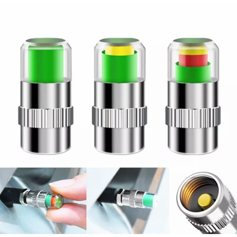 ĐẲNG CẤP VỚI 4 NẮP VAN ĐO ÁP XUẤT LỐP XE MÁY XE HƠI ÔTÔ TỰ ĐỘNG THÔNG MINH HÀNG CHUẨN CHẤT LƯỢNG