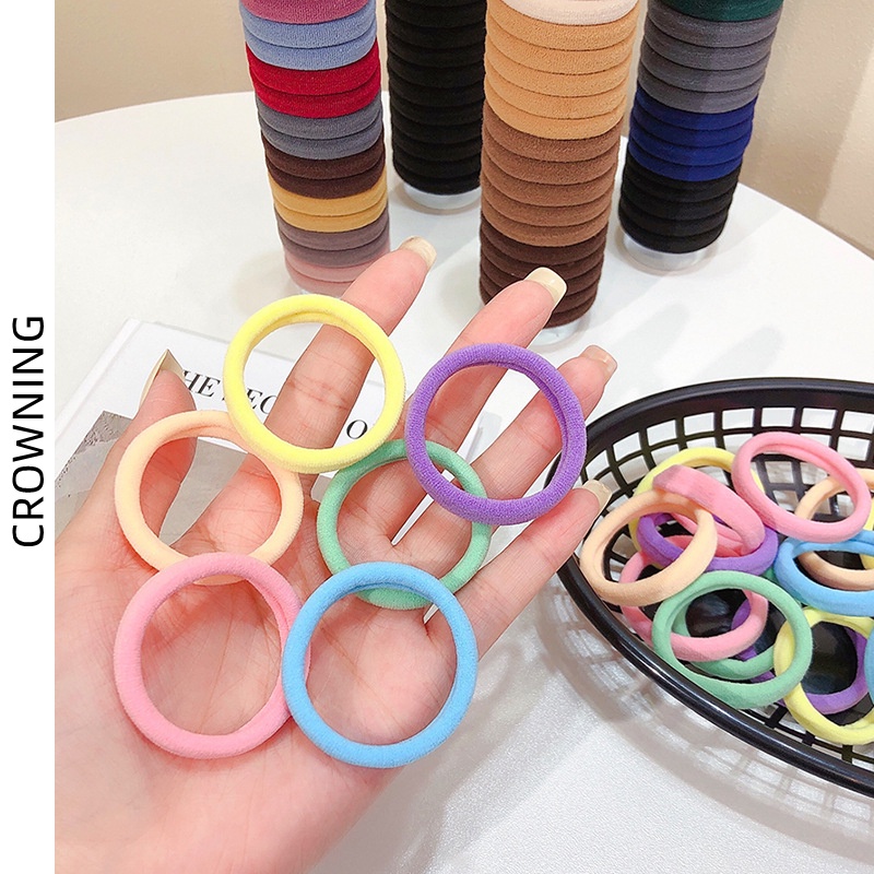 Dây Buộc Tóc Cao Su Co Giãn Không Đau Phong Cách Hàn Quốc Thời Trang Cho Nữ F982