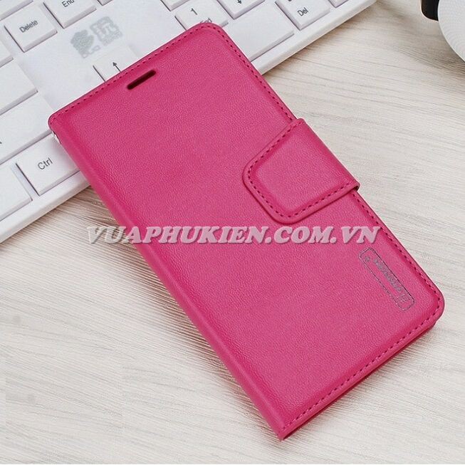 Bao da HanMan cho Samsung Galaxy Note 20 Ultra 5G/20 Ultra/20/10 Plus/10/8/9 dạng ví có ngăn đựng thẻ và tiền, quai gập