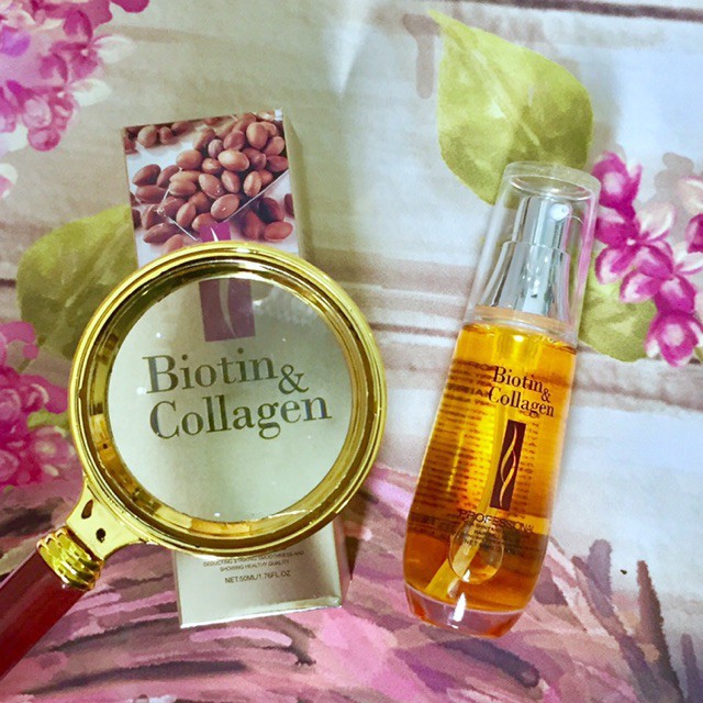 ✅ Hàng_Chính_Hãng_100%✅Tinh dầu dưỡng bóng mượt tóc Biotin &amp; Collagen Serum 60ml new