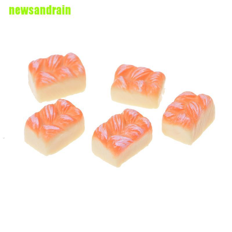 Set 5 Bánh Mì Mini Thời Trang Mùa Hè Cho Nhà Búp Bê 1 / 12