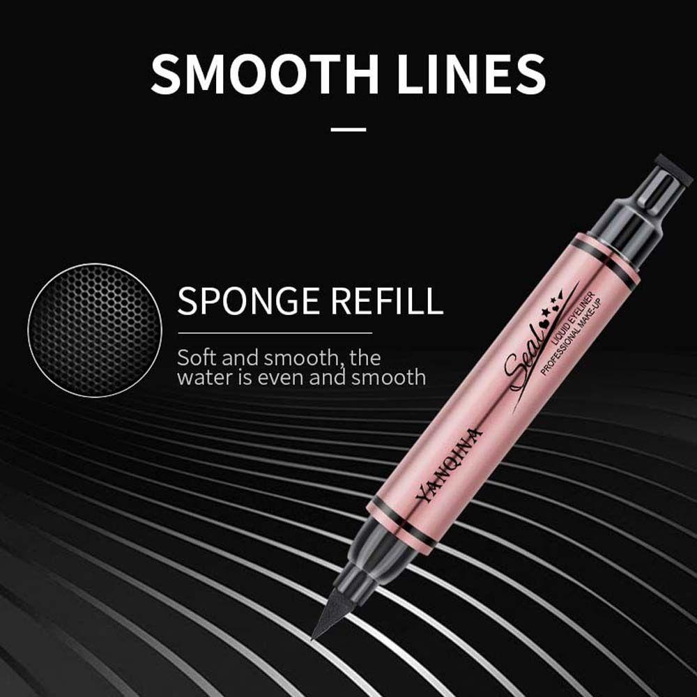 USNOW Bút Kẻ Mắt Dạng Đóng Dấu Lâu Trôi Chống Thấm Nước Trái Tim Hình Ngôi Sao