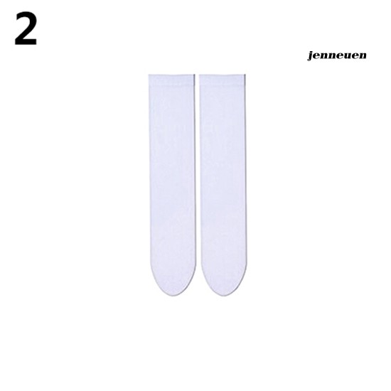 Tất Dài Qua Gối Màu Trơn Co Giãn Thoải Mái Cho Nữ