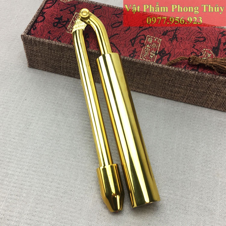 Thước tầm long mạ vàng 24k dạng gập cao cấp