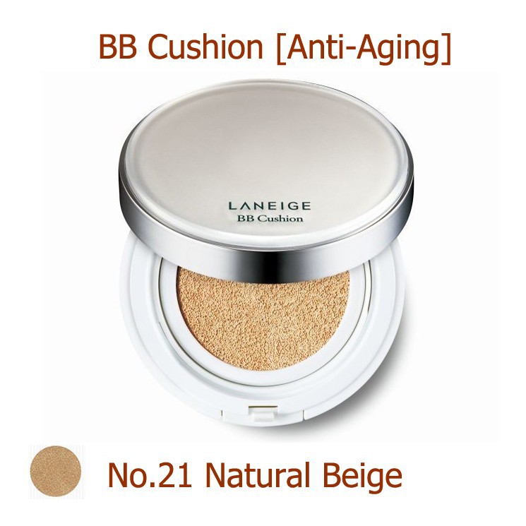 PHẤN NƯỚC DƯỠNG TRẮNG LANEIGE BB CUSHION WHITENING SPF50+ PA+++ NO.21 NATURAL BEIGE