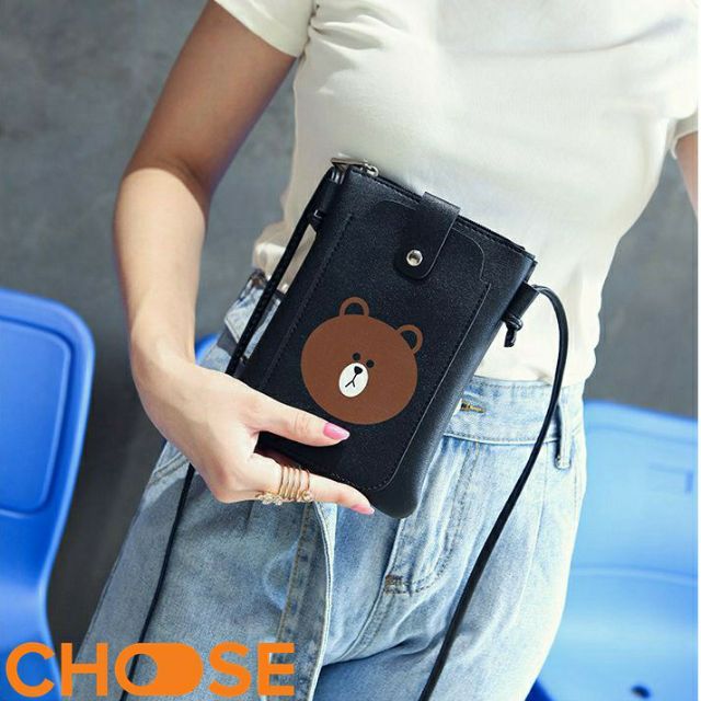 Túi Đeo Chéo Nữ Choose Túi Dây Nhỏ Gọn Hình Gấu Dễ Thương BBK4K7