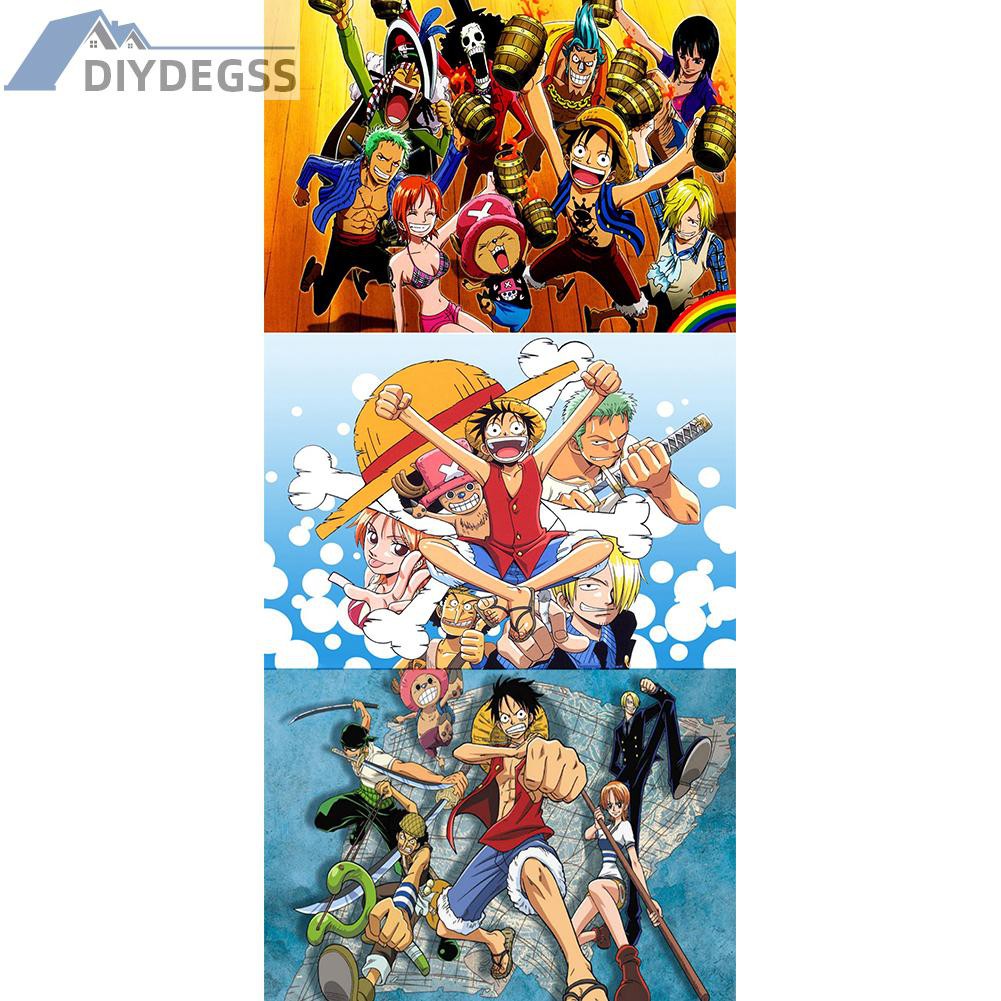 Bộ Tranh Đính Đá 5d Tự Làm Hình Nhân Vật One Piece 12.2