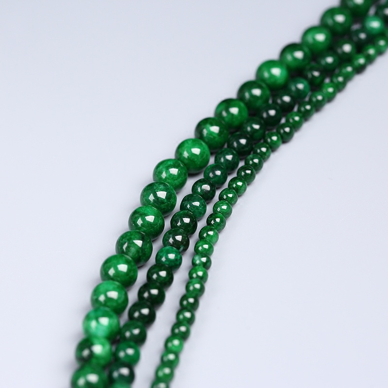 Chuỗi Hạt Tròn Bằng Sắt Màu Xanh Dương Chất Lượng Cao Dùng Làm Trang Sức DIY