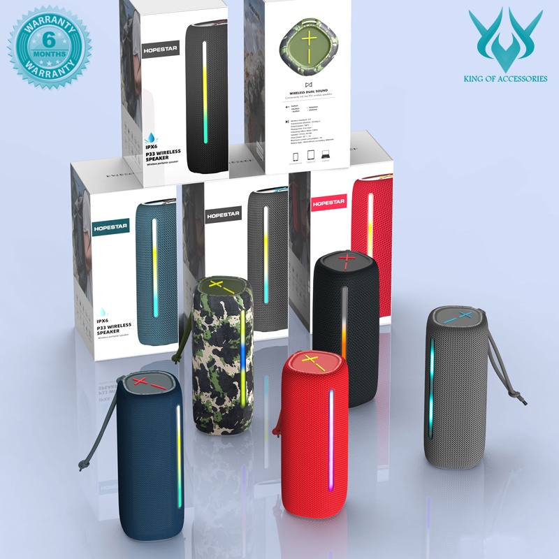 Loa bluetooth chuyên du lịch HOPESTAR P33 siêu bền chống nước - hỗ trợ AUX/ TF/ USB/ TWS (màu Ngẫu nhiên) Phụ kiện 1986
