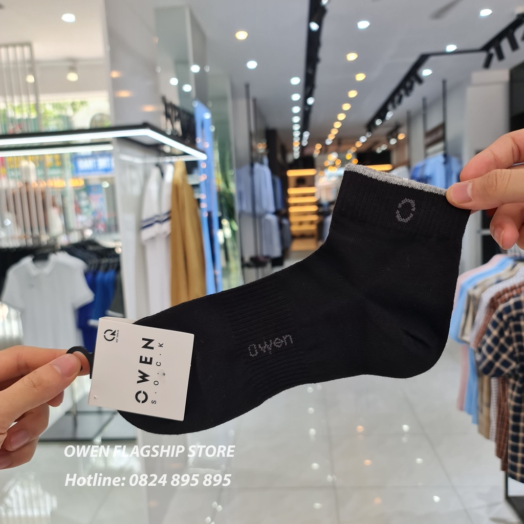 OWEN - Tất nam cổ trung cotton khử mùi - OWEN Flagship Store