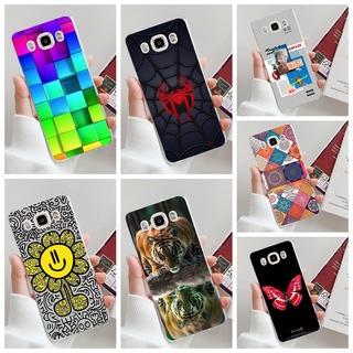 Ốp lưng Samsung Galaxy J5 2016 J510 Silicone mềm TPU có hoa văn đầy màu sắc Vỏ điện thoại