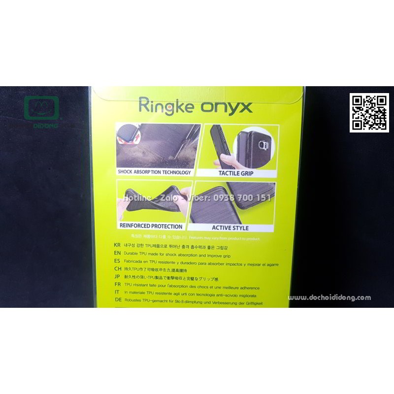 Ốp lưng Samsung S9 Ringke Onyx vân kim loại