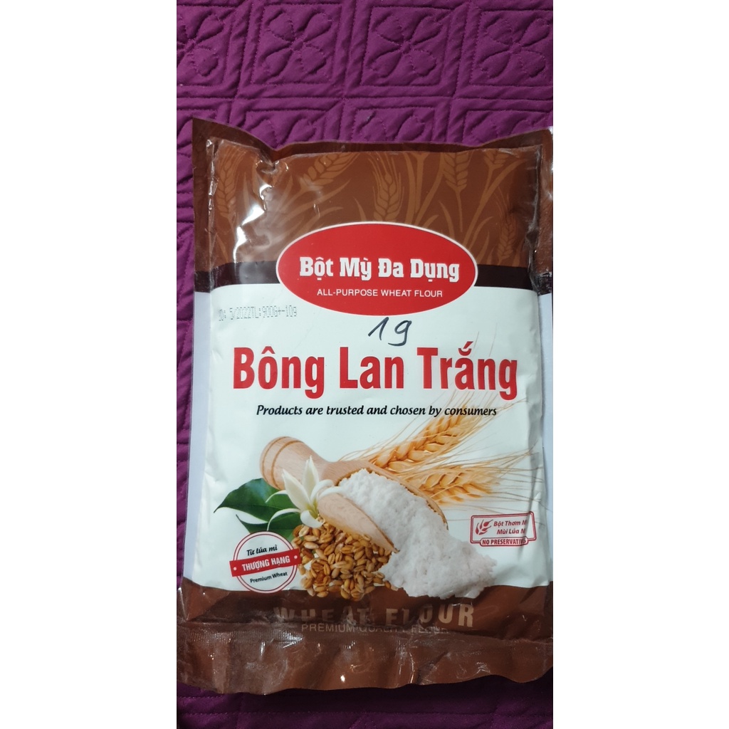 Bột mì gia dụng làm bánh Meizan/hoa ngọc lan/bông lan trắng gói 1kg