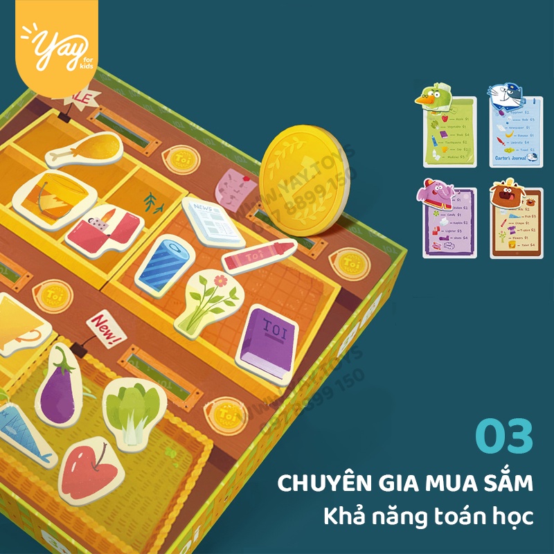 [HDSD T.VIỆT] Bộ Board game 6 TRONG 1 Chuyên Gia Nhỏ Tuổi 3+ - TPZY197 - TOI