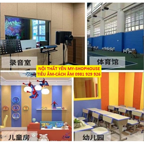 Tấm Nỉ tiêu âm,cách âm Cao cấp Acoustic Sonic Sợi Polyester. Kích thước 60*60cm/tấm Dày TC 9MM