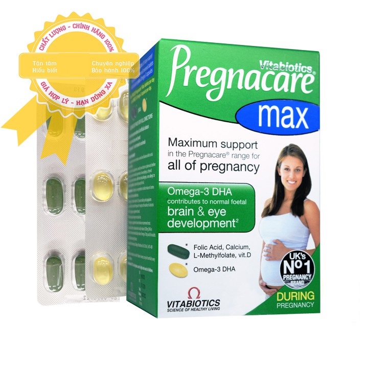 Vitamin PREGNACARE MAX bổ sung dưỡng chất cho phụ nữ mang thai