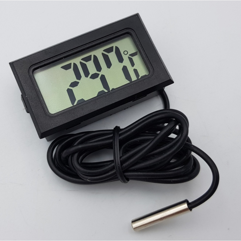 Đồng đồ đo nhệt độ hiển thị kỹ thuật số LCD, đồng hồ cảm biến nhiệt độ