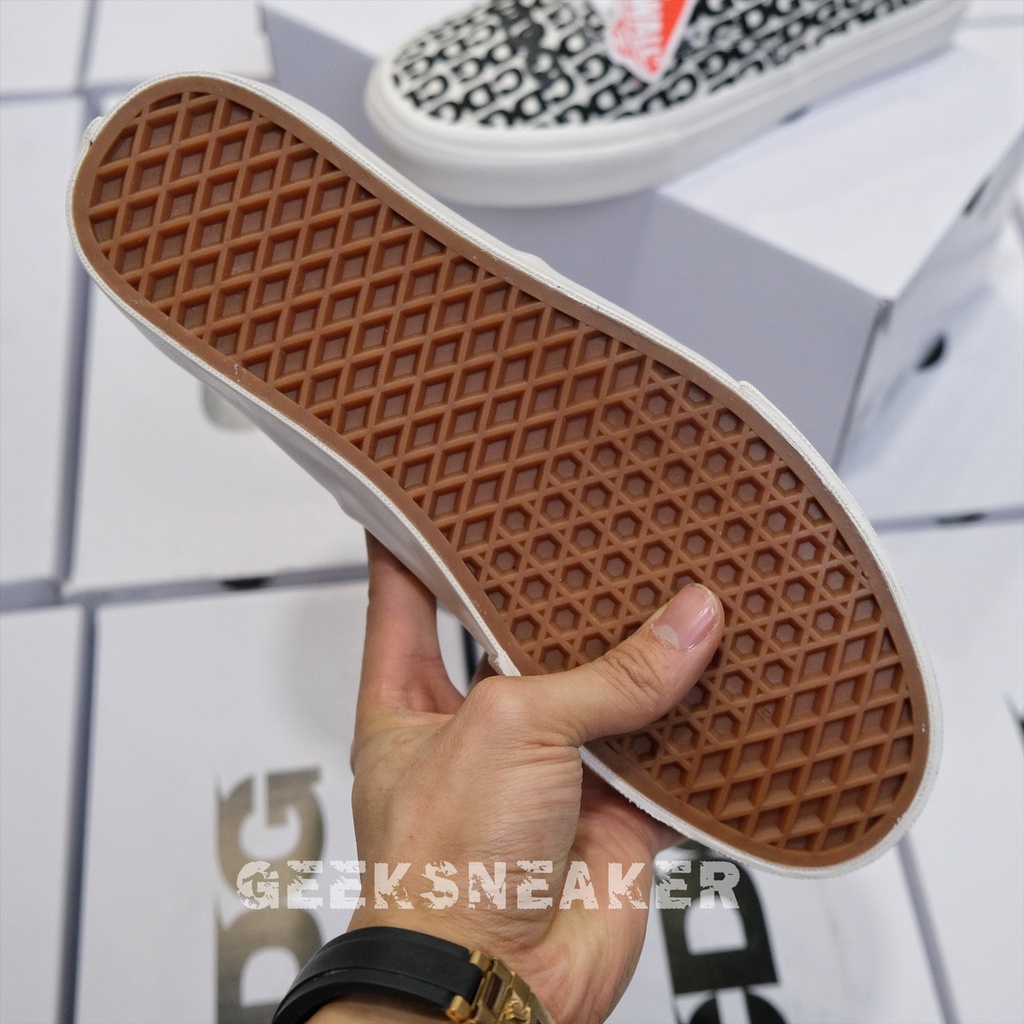 [GeekSneaker]  Giày cổ thấp -  Vans CDG '' Comme des Garçons x OG Authentic LX 'CDG Print Blanc De Blan ''