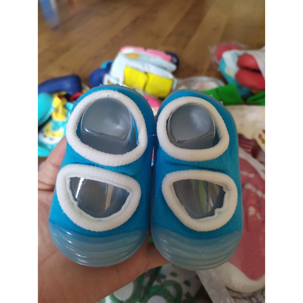 Giày bún dư xịn xanh xám cho bé
