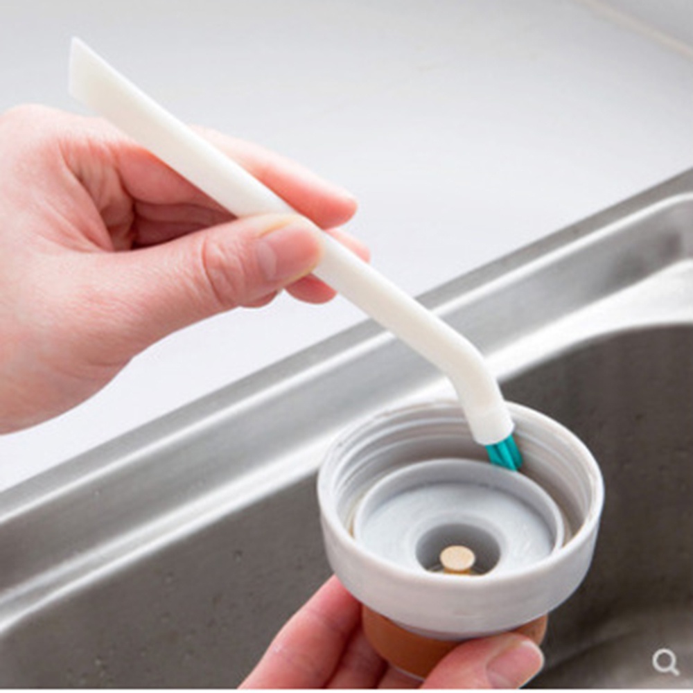 Set 2 cọ nhựa mini vệ sinh bình sữa em bé tiện lợi