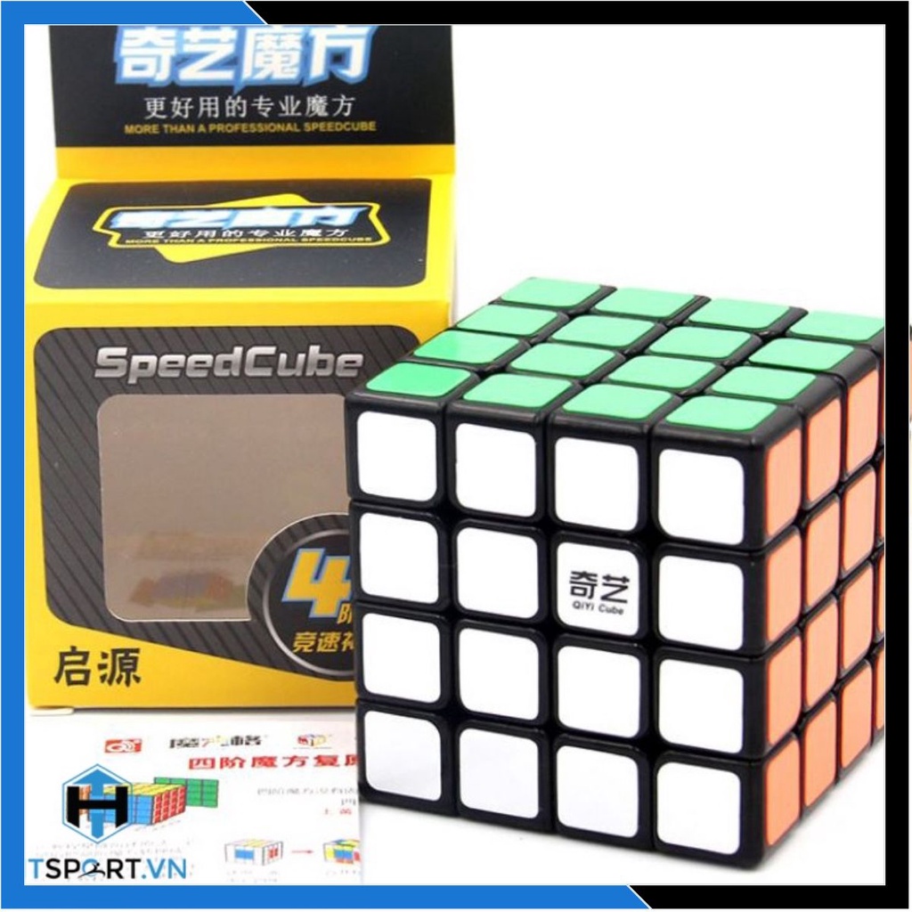 RuBik 4x4, Rubik 4 Tầng QiYi Cube Warrior Khối Lập Phương Viền Đen, Đồ Chơi Phát Triễn Trí Tuệ