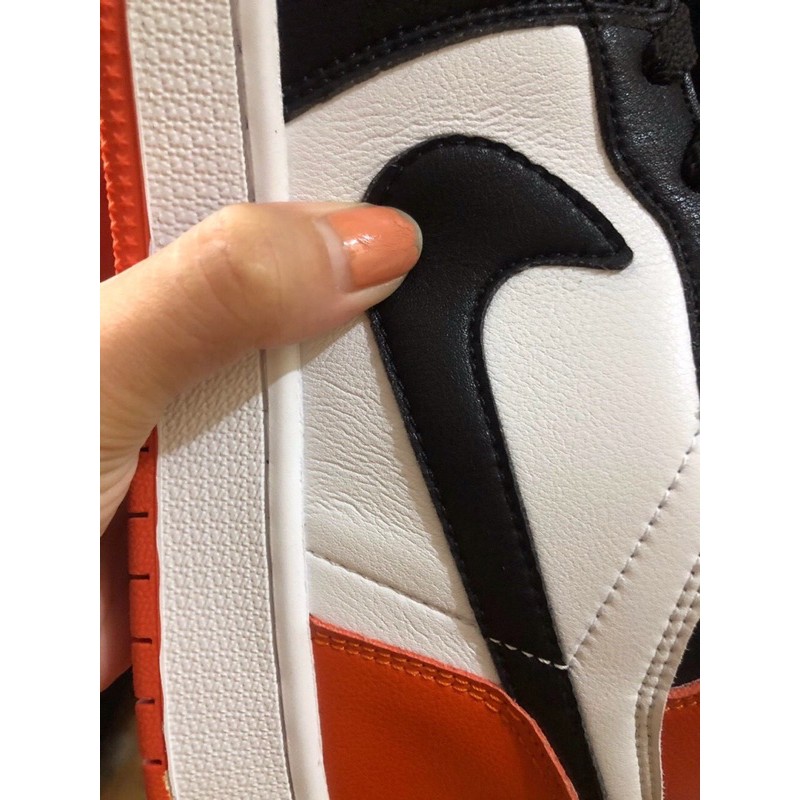 [ Tặng  quà] giày sneaker jd1 sbb cam thấp DA BÒ CAO CẤP